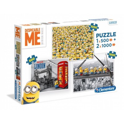 3 Puzzles Minions 1000 Teile CLEMENTONI Puzzle Acheter En Ligne