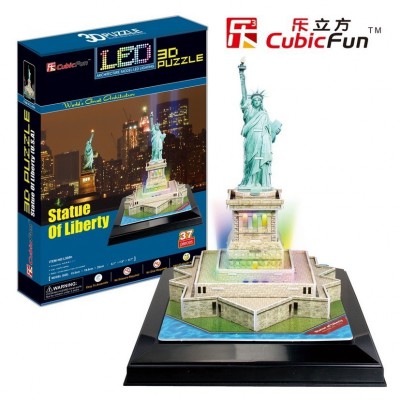 Cubic-Fun-L505H Puzzle 3D avec LED - Statut de la Liberté