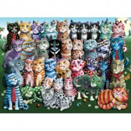 Puzzle  Perre-Anatolian-1030 Cat Family Reunion