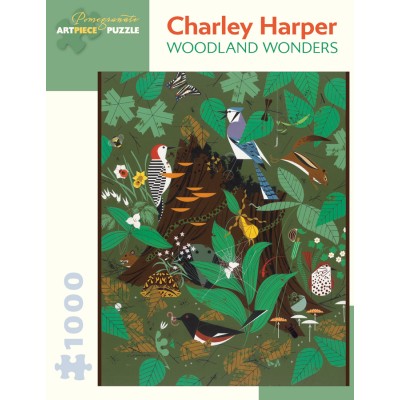 Puzzle Pomegranate-AA907 Charley Harper - Woodland Wonders, 1977