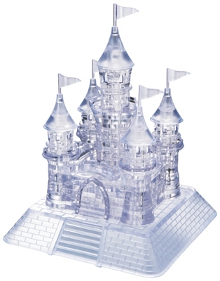 HCM-Kinzel-109002 Puzzle 3D en Plexiglas - Château transparent