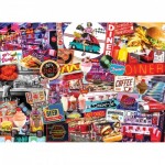 Puzzle  Master-Pieces-71948 Flashback - Quick Stop Diner