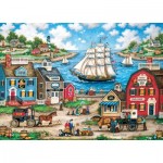 Puzzle  Master-Pieces-82134 Premium Collection - Ships Ahoy