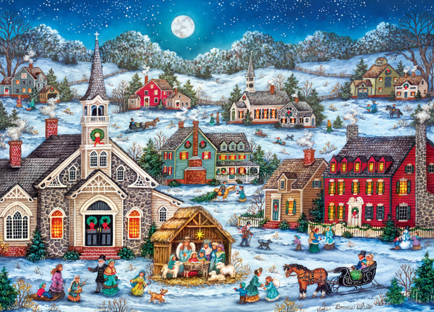 Puzzle Maison de Noël, 1 000 pieces