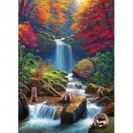 Puzzle  Cobble-Hill-40002 Chutes Mystiques en Automne
