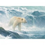 Puzzle  Cobble-Hill-45026 Pièces XXL - Salmon Watch - Spirit Bear
