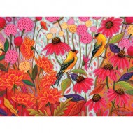 Puzzle  Cobble-Hill-48001 Pièces XXL - Les Chardonnerets de Printemps