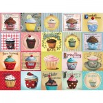 Puzzle  Cobble-Hill-48009 Pièces XXL - Cupcake Café