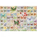 Puzzle  Cobble-Hill-49011 Papillons et Fleurs