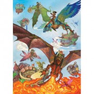 Puzzle  Cobble-Hill-54636 Pièces XXL - Dragon Flight