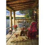 Puzzle  Cobble-Hill-70049 Jack Pine - Cabin Porch
