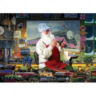 Puzzle  Cobble-Hill-80110 Santa's Hobby