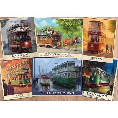 Puzzle Falcon-11367 Vintage Trams