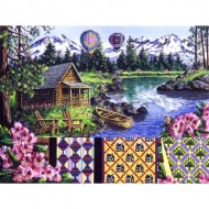 Puzzle  Sunsout-14646 Pièces XXL - Flotter en Dessus des Three Sisters