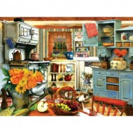Puzzle  Sunsout-28851 Tom Wood - Grandma's Country Kitchen