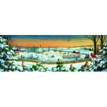 Puzzle  Sunsout-29196 Pièces XXL - Panorama d'Hiver
