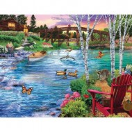 Puzzle  Sunsout-31481 Bridge Fishing