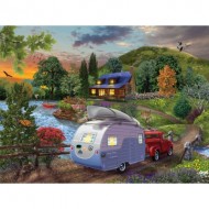 Puzzle  Sunsout-31517 Bigelow Illustrations - Campers Coming Home