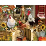 Puzzle  Sunsout-34896 Pièces XXL - Lori Schory - Chickens on the Farm