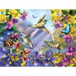 Puzzle  Sunsout-34919 Pièces XXL - Butterflies & Hummingbirds