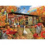 Puzzle  Sunsout-35086 Lori Schory - Chicken Crossing