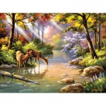 Puzzle  Sunsout-36599 Pièces XXL - Doe Re Me Creek