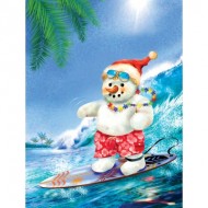 Puzzle  Sunsout-37191 Pièces XXL - Surfin' Santa