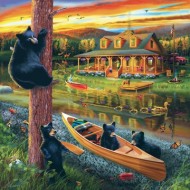 Puzzle  Sunsout-46011 Pièces XXL - Aventures d'une Famille d'Ours