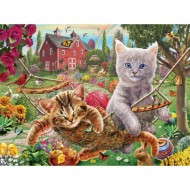 Puzzle  Sunsout-51824 Adrian Chesterman - Cats on the Farm