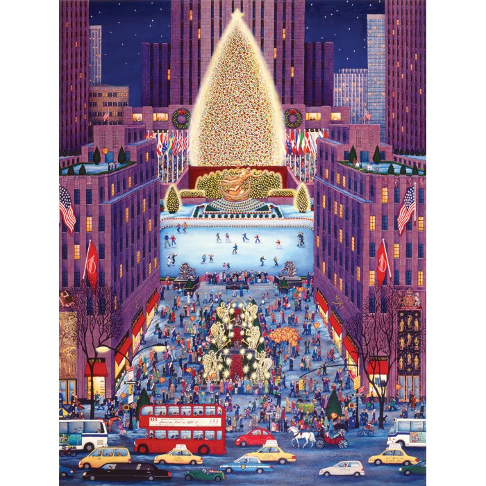 Puzzle  Sunsout-60977 Kathy Jakobsen - Rockerfeller Center