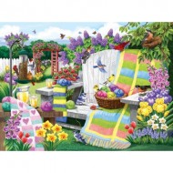 Puzzle  Sunsout-62948 Nancy Wernersbach - The Many Colors of Spring