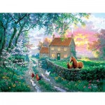 Puzzle  Sunsout-69838 Pièces XXL - La Vie à la Ferme Anglaise