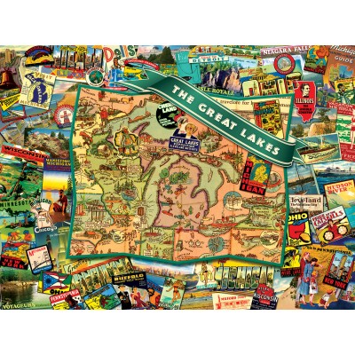 Puzzle Sunsout-70022 Ward Thacker Studio - Great Lakes