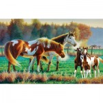 Puzzle  Sunsout-70979 Pâturage en Famille