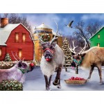 Puzzle  Sunsout-72027 La Ferme des Rennes