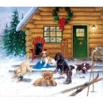 Puzzle  Sunsout-73410 Jim Killen - Christmas at the Cabin