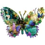 Puzzle  Sunsout-96024 Pièces XXL - Alixandra Mullins - Forest Butterfly