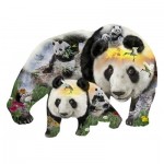 Puzzle  Sunsout-96043 Pièces XXL - J.M.M. & Jurek Zamoyski - Panda-Monuim