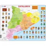  Larsen-A29-CT Puzzle Cadre - Carte de la Catalogne (en Catalan)