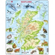  Larsen-A41-GB Puzzle Cadre - Carte Topographique de l'Ecosse (Anglais)