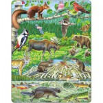  Larsen-FH15 Puzzle Cadre - Les Animaux de la Forêt Nordique
