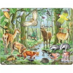  Larsen-FH17 Puzzle Cadre - Les Animaux de la Forêt Européenne