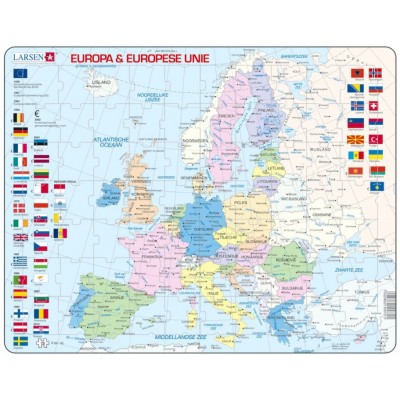 Larsen-K63-NL Puzzle Cadre - Europa & Europese Unie (en Hollandais)