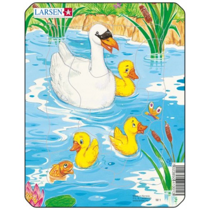 Larsen-M1-1 Puzzle Cadre - Canards et Cygne