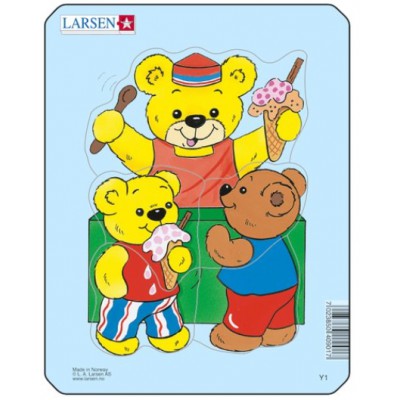 Larsen-Y1-1 Puzzle Cadre - Teddy bears