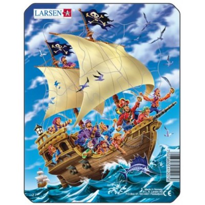 Larsen-Z7-3 Puzzle Cadre - Bateau de Pirates