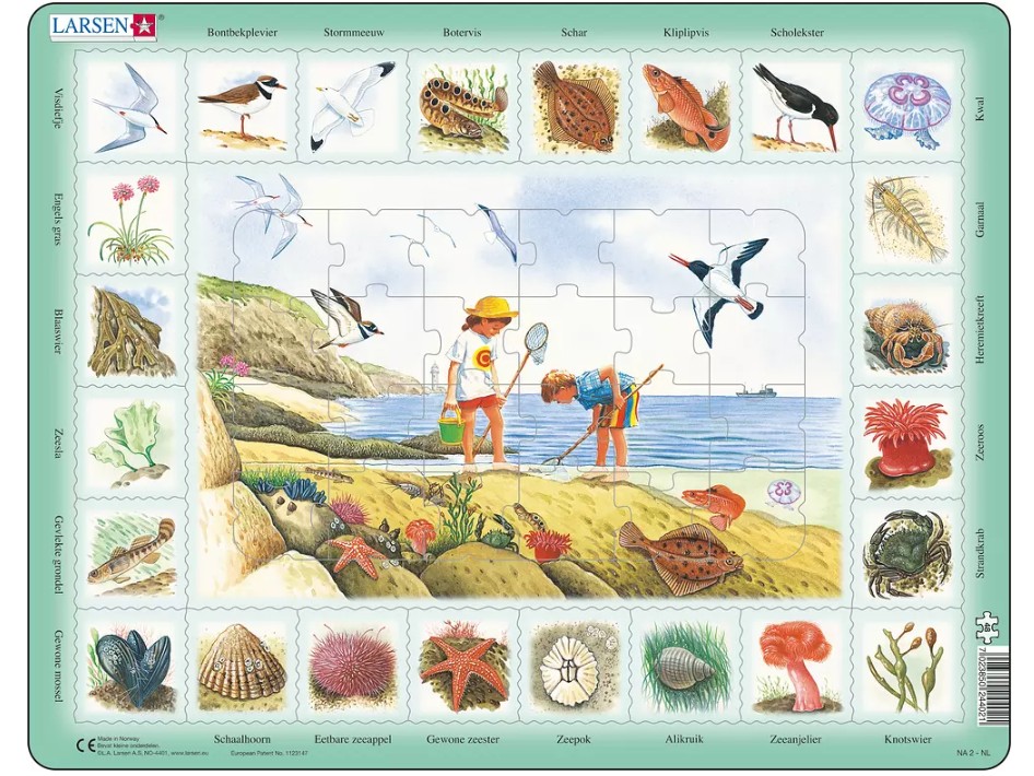 Puzzle Cadre - Bord de mer (en Hollandais) - 48 Teile - LARSEN Puzzle  acheter en ligne