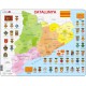 Puzzle Cadre - Carte de la Catalogne (en Catalan)
