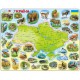 Puzzle Cadre - Carte de l'Ukraine (en Ukrainien)