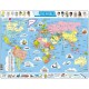 Puzzle Cadre - Carte du Monde (en Anglais)